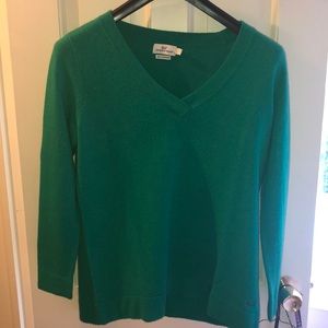 Vineyard Vines Cashmere Emerald Green Sweater